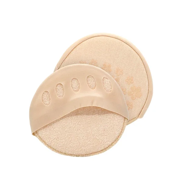 2/4 Stuks Vijf Tenen Voorvoet Pads Voor Vrouwen Hoge Hakken Halve Inlegzolen Onzichtbare Voet Pijn Zorg Absorbeert Schok Sokken Teen Pad Inzetstukken: Blauw
