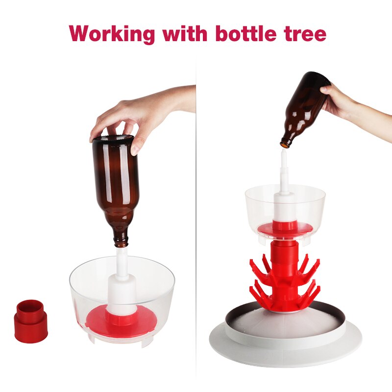 Wijn Fles Wasmachine Fles Rinser, Bpa Gratis Flessen Wasmachine Voor Cleaning Sanitizing Geschikt Voor Drogen Boom Thuis Brouwen