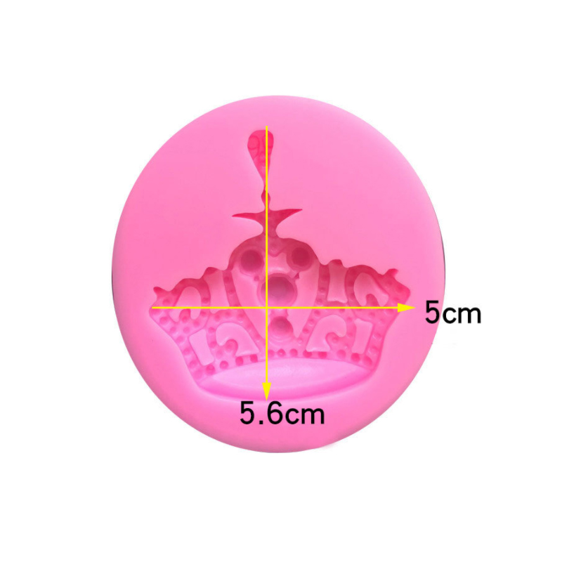 Crown Fondant Silicone Mould Princess Crown Heart Mould for Chocolate Pastry Cake Decorating Wedding Epoxy Polymer Clay Jewelry: 1PC-04