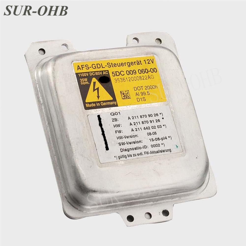 SUR-OHB A2118709026 lighting source OEM 5dc00906000 d1s AFS GDL Steuergerat HID xenon ballast GL-Glass CAR 5DC009 060-00