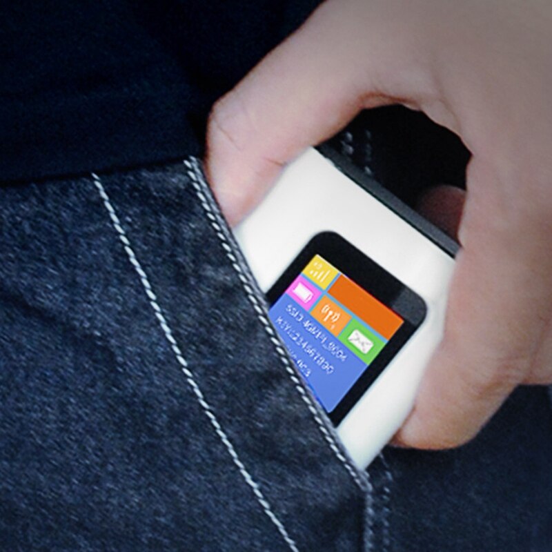 4g wifi router mifi 4g lte pocket mobil wifi hotspot 5200 mah power bank fdd / tdd globalt simkort