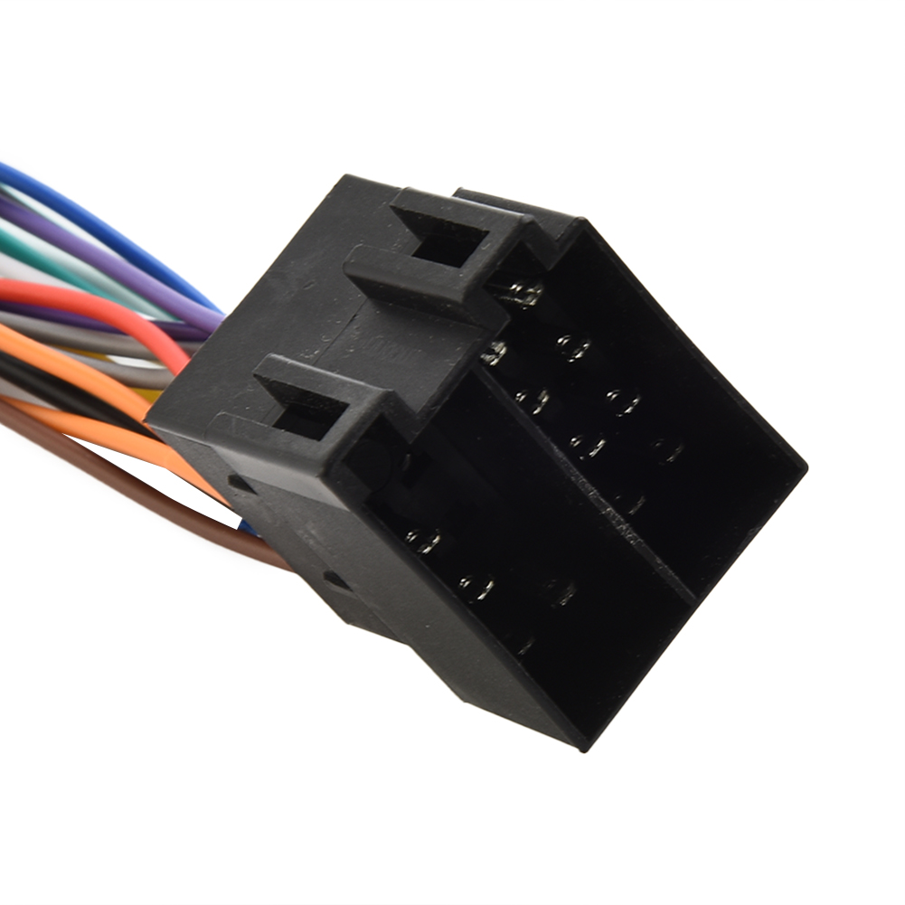 Adaptador de Cable Universal de 16 pines a ISO para coche, conector macho a hembra, cableado para Radio Estéreo automática, accesorio de Cable
