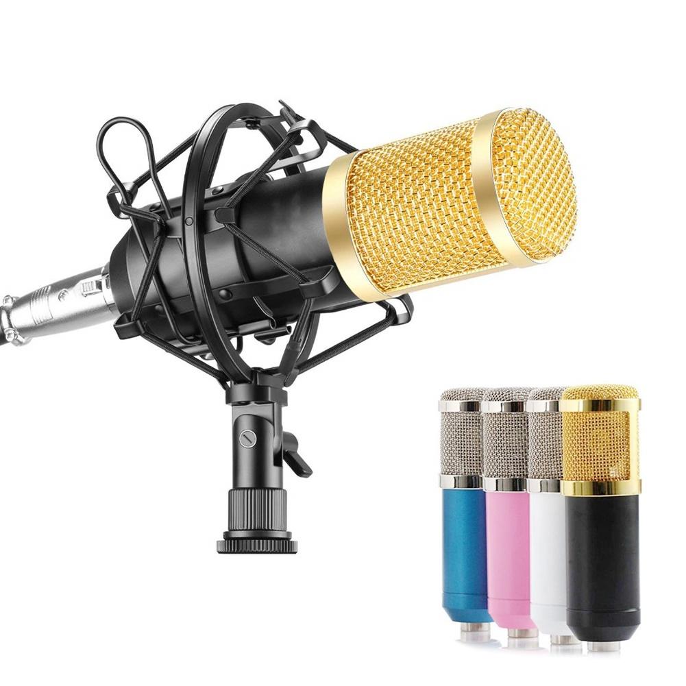BM800 Condenser Microphone kit Studio Broadcasting Singing Microphone Podcast Recording Mic Karaoke Microphone for Computer