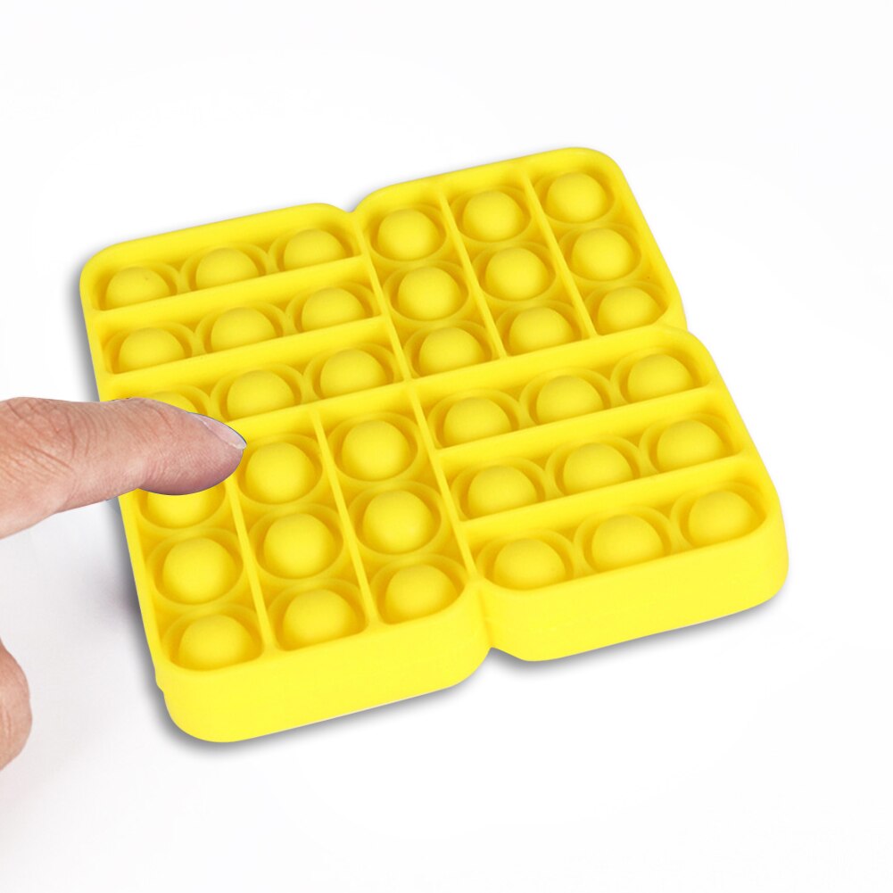 Block Push Fidget Toys Bubble Sensory Toy Funny Autism Needs Antistress Plastic Desktop Toys