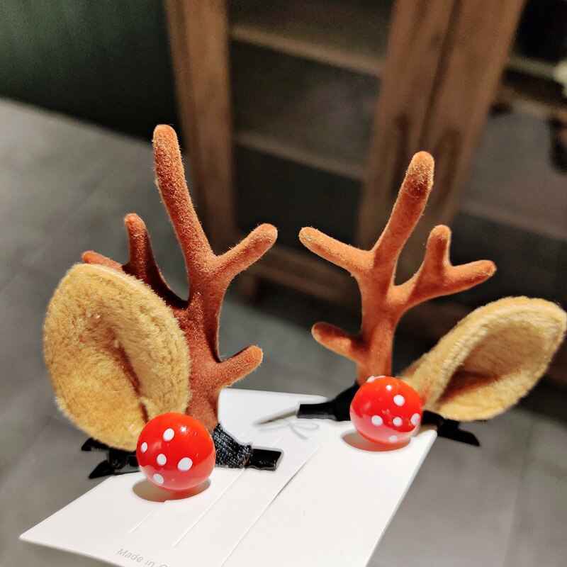 Coiffure mignonne en bois de cerceau de noël, décoration pour la maison, pendentif ornements pour enfants, pour filles,: GRIS FONCÉ