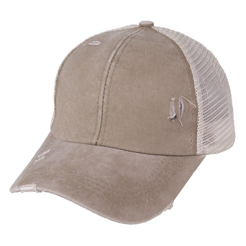 Verstelbare Outdoor Paardenstaart Baseball Cap Vrouwen Mode Mesh Cap Snapback Zomer Vrouwen Hoed Wassen Hoeden Casual Sport Caps: 07