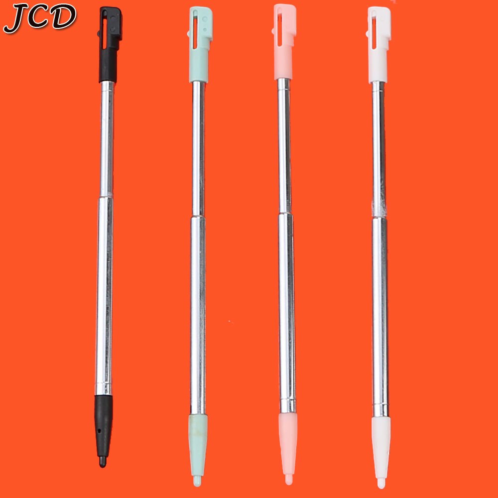 Jcd portátil metal retrátil extensível touch screen caneta stylus para nintendo para ndsi