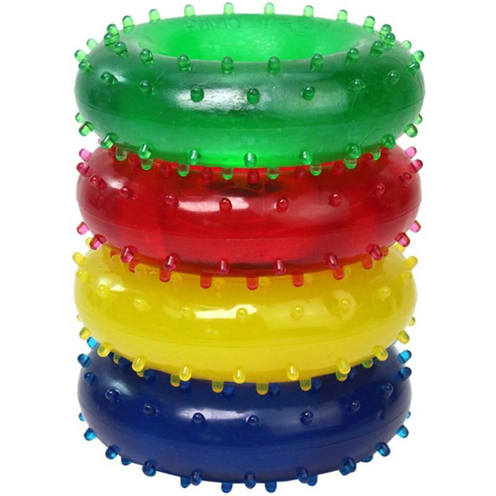 1Pcs BYEPAIN Hand Gripper Ring Rubber Rings Muscle Power Training Silica Gel Loop Expander Training Sport Exerciser Finger