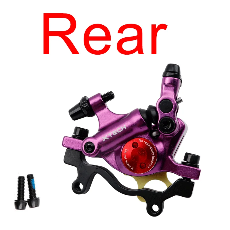 ZOOM XTECH HB100 Hydraulic brakes mtb Cable Pulling bicycle brake caliper Disc bike zoom brake for Xiaomi M365 Electric Scooter: VIOLET/紫罗兰
