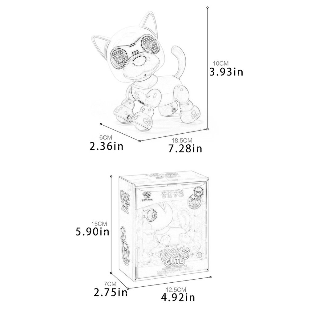 Intelligente Roboter Hund freundlicher Intelligente Haustier Hund Induktion Elektrische Spielzeug Welpen Intelligente Elektronische Haustier