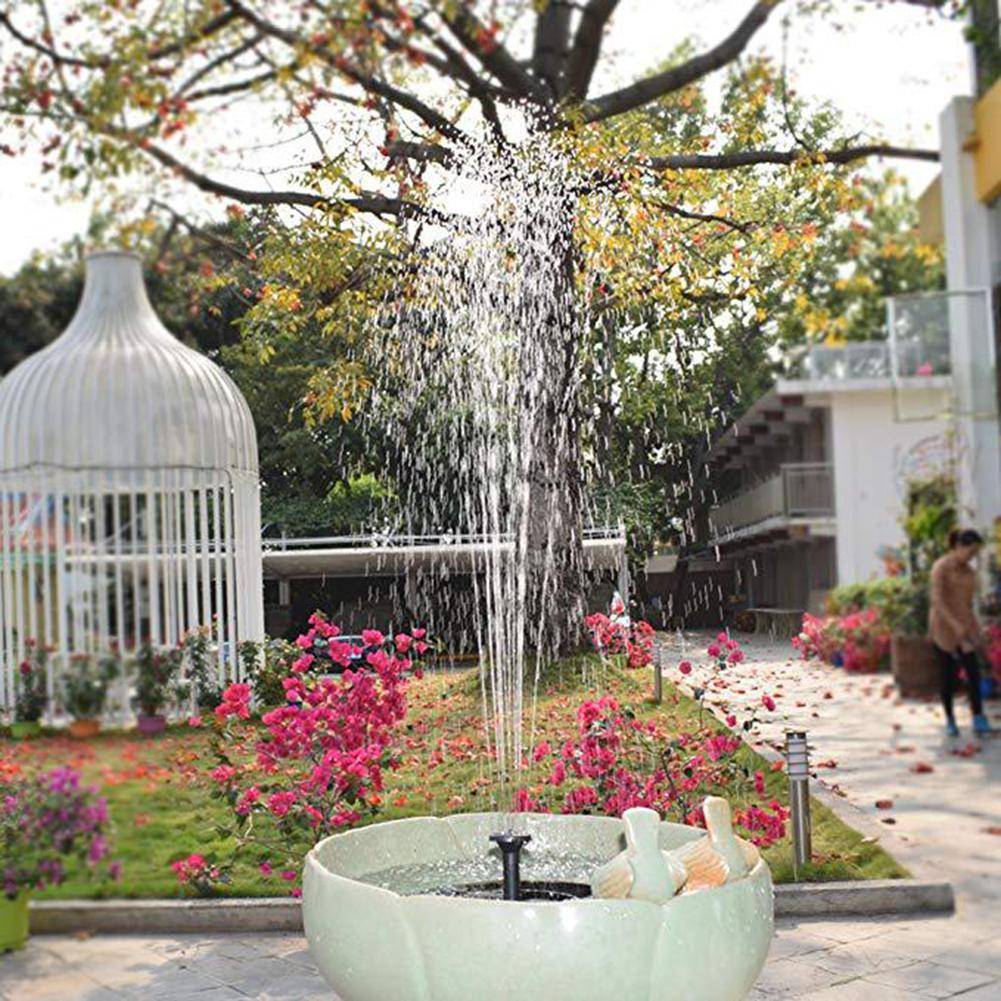 Solar Fountain Pump Floats Pump Bird Bath Floating Water Pump With LED Light For Garden Landscape Pond Pool Decoration