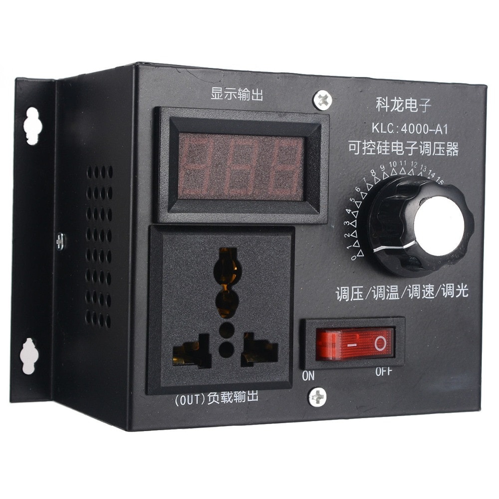 220v 4000w variabel spänningsregulator för fläkthastighet motorstyrning dimmersats
