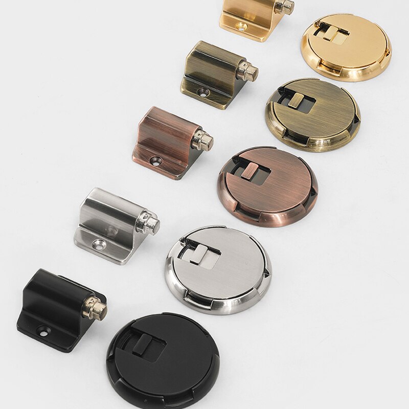Mekaniseret ikke-magnetisk dørstopper, justerbar i højden, egnet til udendørs døre, låst og vindtæt, dørstop hardware