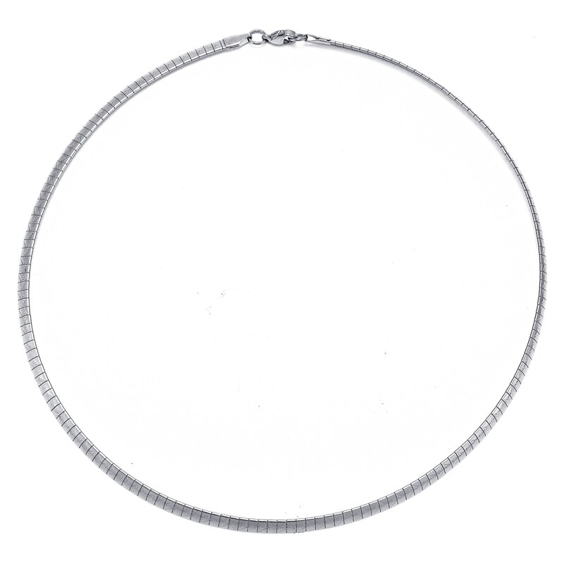 LASPERAL Flat Snake Chain Men Necklace Stainless Steel Torques Choker Necklace Women DIY Jewelry Making Supplies: H Long45cm Thick4mm