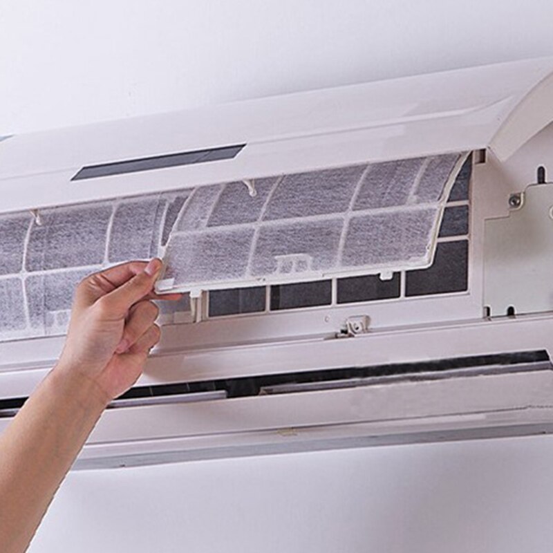 6Pcs Anti-Dust Net Air Conditioner Filter Papers Dustproof Cleaning Purification Air Self-Adhesion Air Purifier Dust Filter