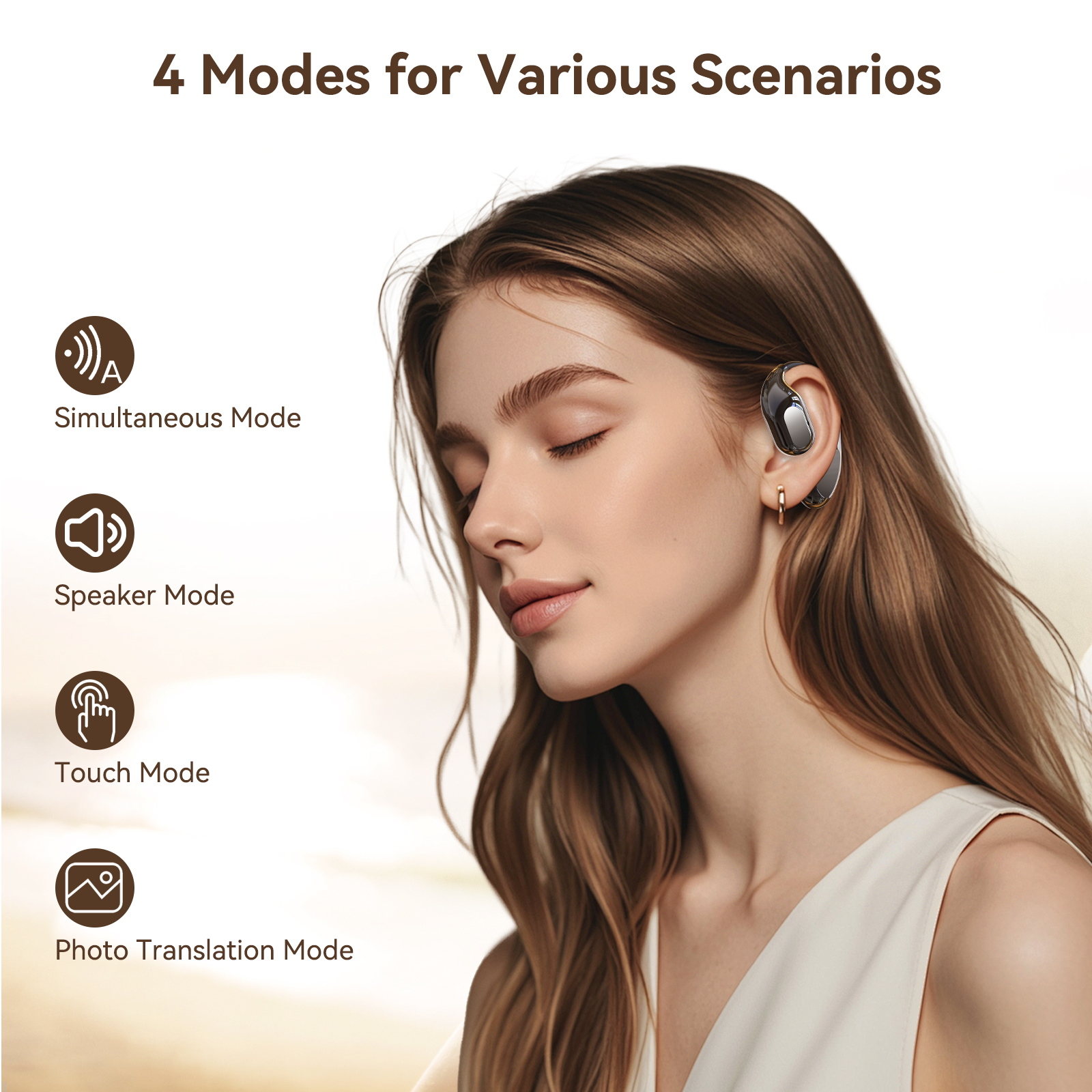 Translation Earbuds Real Time, 150 Languages AI Translator Earbuds,Headset Interpretive Device for Business, Travel, Study