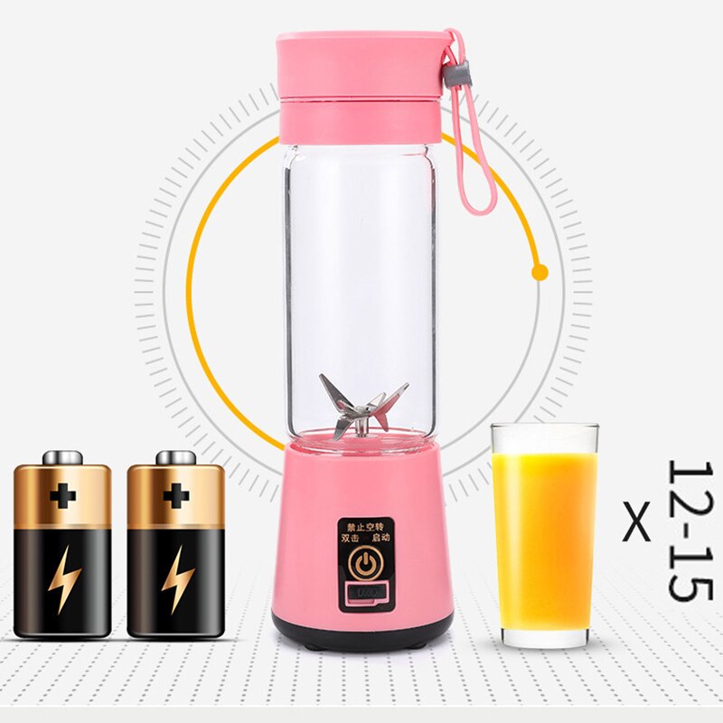 6 blender blender bærbar juicer mikser kjøkkenmaskin mini håndmikser elektriske blendere flaske smoothie kjøkkenmaskin
