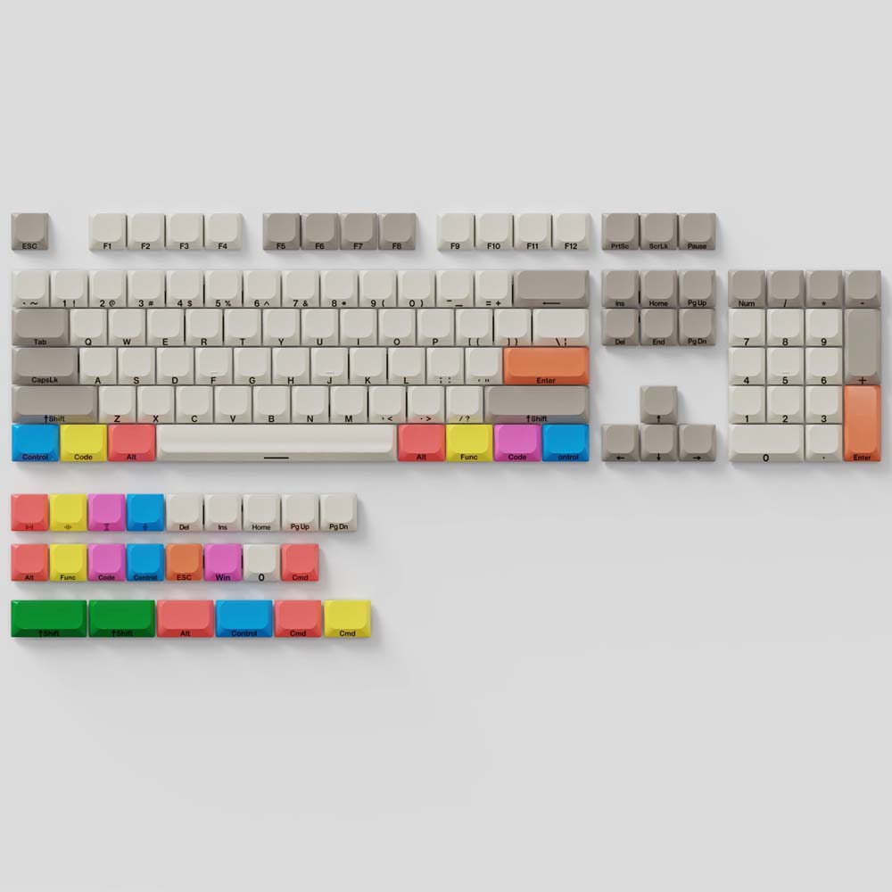 JWA-Capuchons de touches MX PBT ultra-minces, profil bas, océan nickel é d'étoiles, 61/64/75/87/96: MARRON