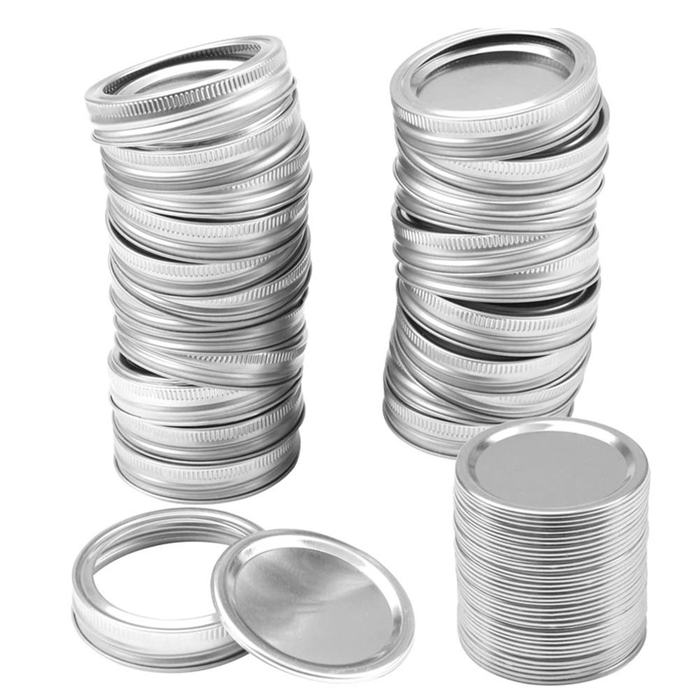 10 Uds boca ancha tapas tarro tapas a prueba de fugas seguro jarra tipo Mason para conservas tapas para jarra tipo Mason para conservas s diámetro 70mm, 86mm