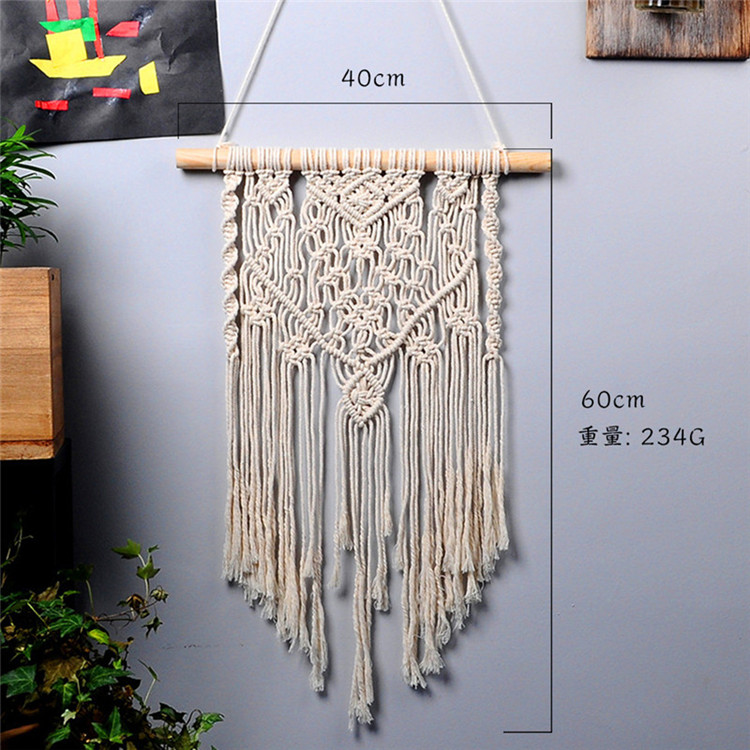 Stor macrame gobeläng macrame vägghängande bondgård dekor makrame rum dekoration gobeläng vägg för kvinnor: Typ 18