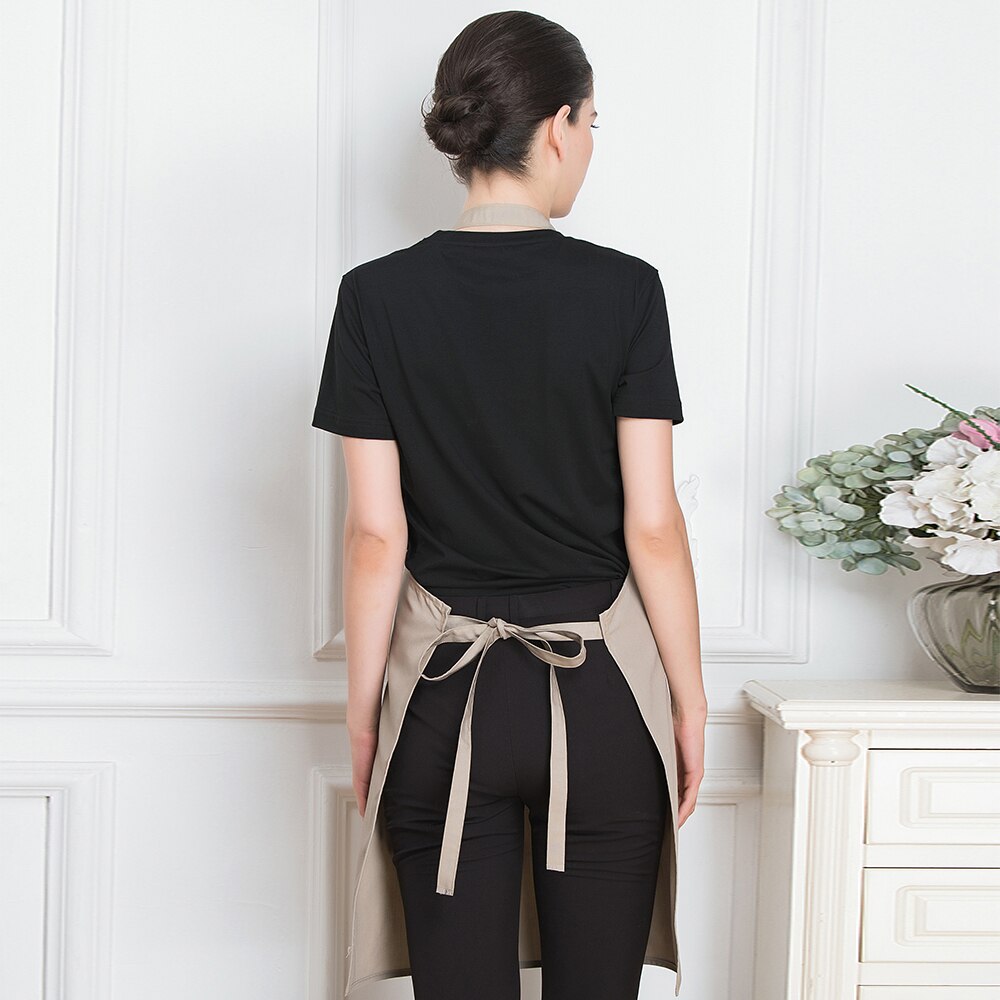 Tablier en toile réglable et résistant à l'usure, unisexe, pour chef, restaurant, barbecue, café, boulangerie, salon de coiffure, fleuriste, serveur