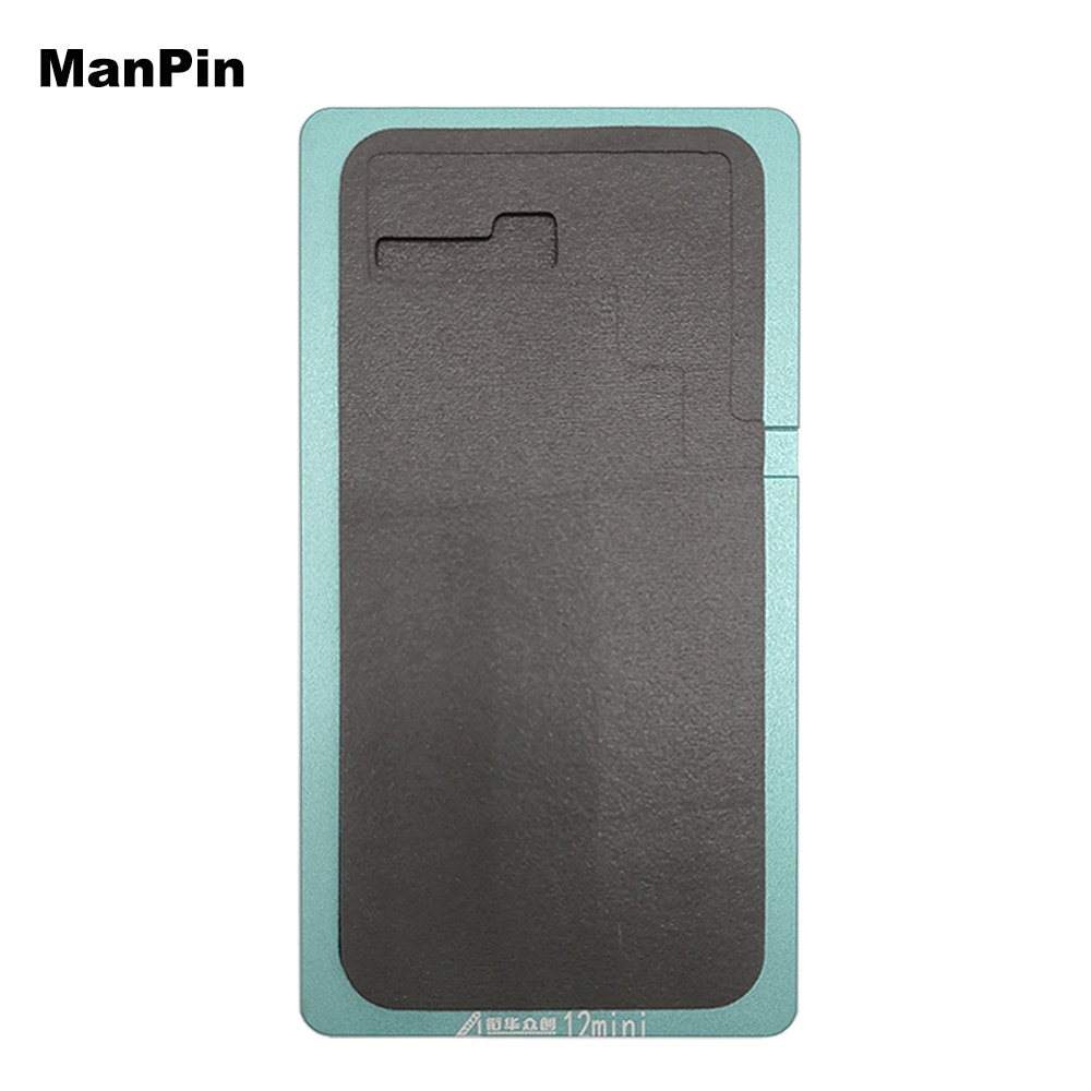 Lcd-bildschirm-oca-laminier-metallform für iphone 12 pro max, mini 11 pro, xs, x, xr mit weichem schwamm, kein falten, flexkabel, handy-ersatz