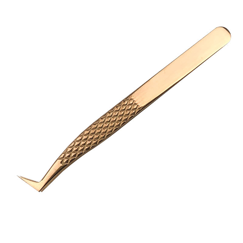 Aileishi 1 Pcs Wimpers Pincet Rvs Superhard Pincet Hoge Precisie Anti-Statische Pincet Voor Wimper Extensions: 01