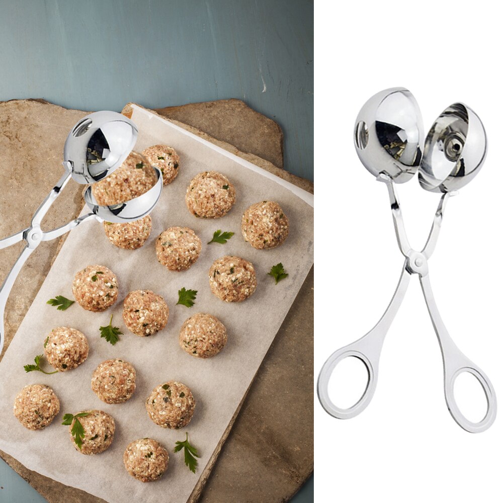 304 Stainless Steel Multifunction Meatball Maker Meatball Mold Meat Ice Cream Ball Croquettes Mold Kitchen Meat Tool
