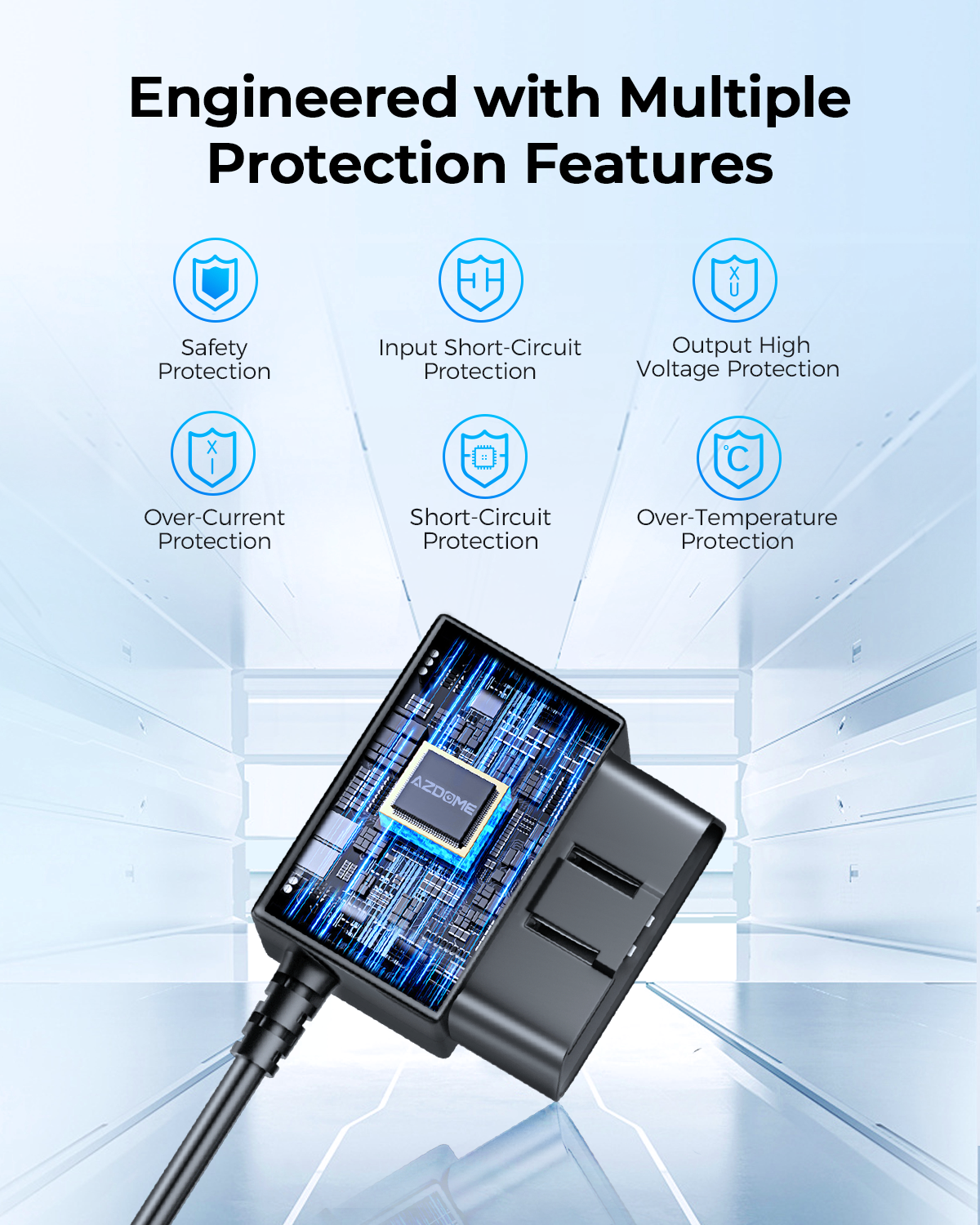 AZDOME Hardwire Bausatz OBD für AZDOME M550 M300S Bindestrich Nocken Parkkabel Mikro USB Hafen/Mini USB Hafen/Typ C Hafen 24H Parkplatz Monito