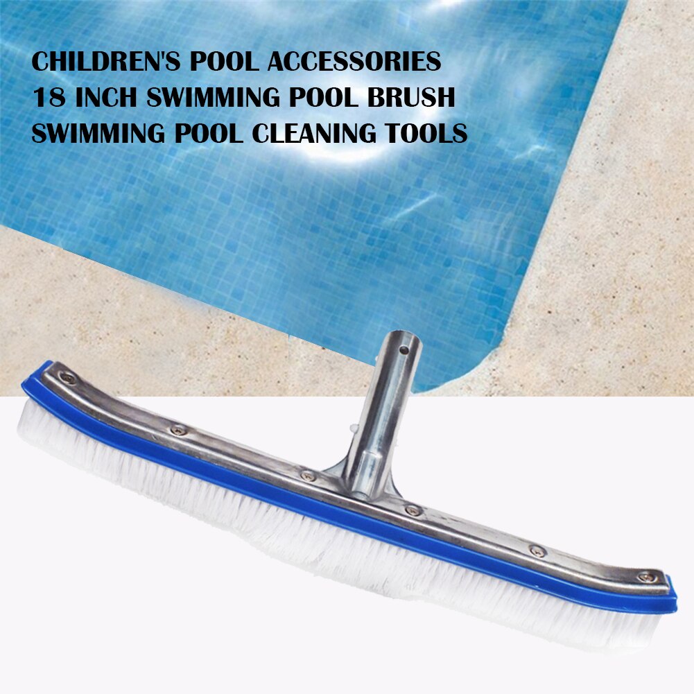 Swimming Pool Brush Nylon Bristles Suction Cleaner Floating Objects Cleaning Tool with Handle