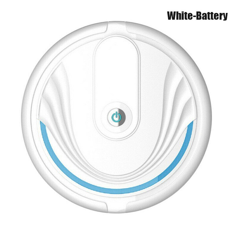 Smart Robot Vacuum Cleaner Auto Floor Cleaning Sweeping Household Mini Cleaner Best Price: white-battery