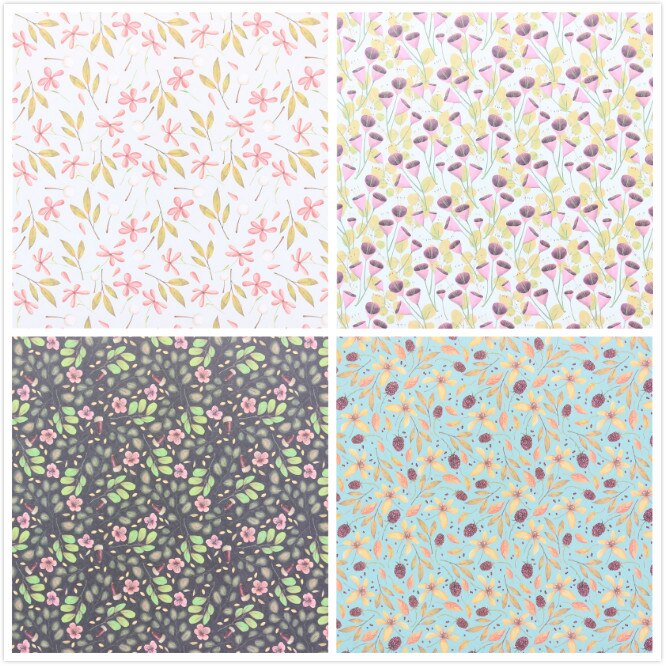 KSCRAFT 12pcs 6" Single-side Printed In Autumn pattern papercraft art paper handmade scrapbooking kit set book