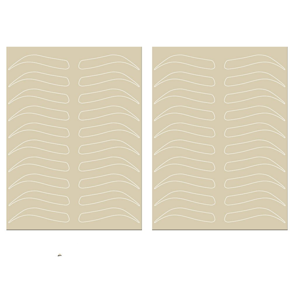 Microblading Eyebrow Practice Skin Eyebrow Permanent Makeup Supplies Eyebrow Training Skin No Ink Needed White Line One Sided