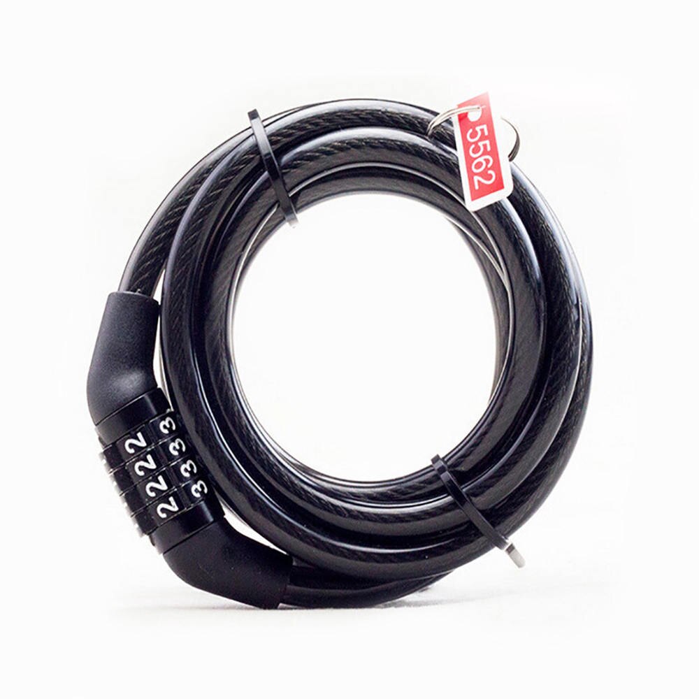 1 pc cyklar cykellås kabel kraftig kombination kedja fyrsiffrig säkerhet