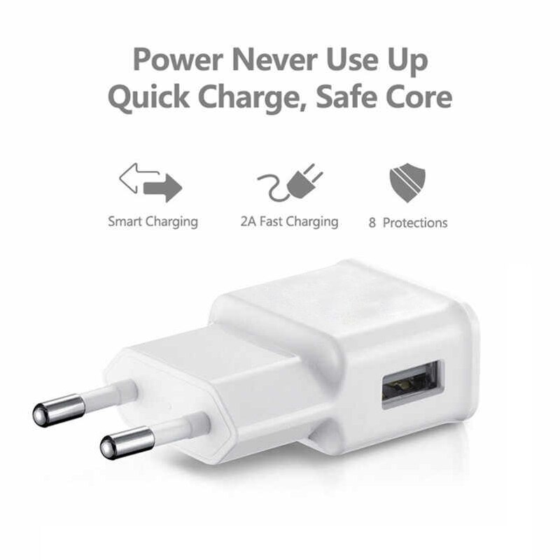 2 In 1 Oplader Met Micro Usb 2.0 5V/1.1A Kabel Compatibel Met Android Samsung Galaxy S7 S6 s5 J5 J7 Mobiele Smartphone Tablet