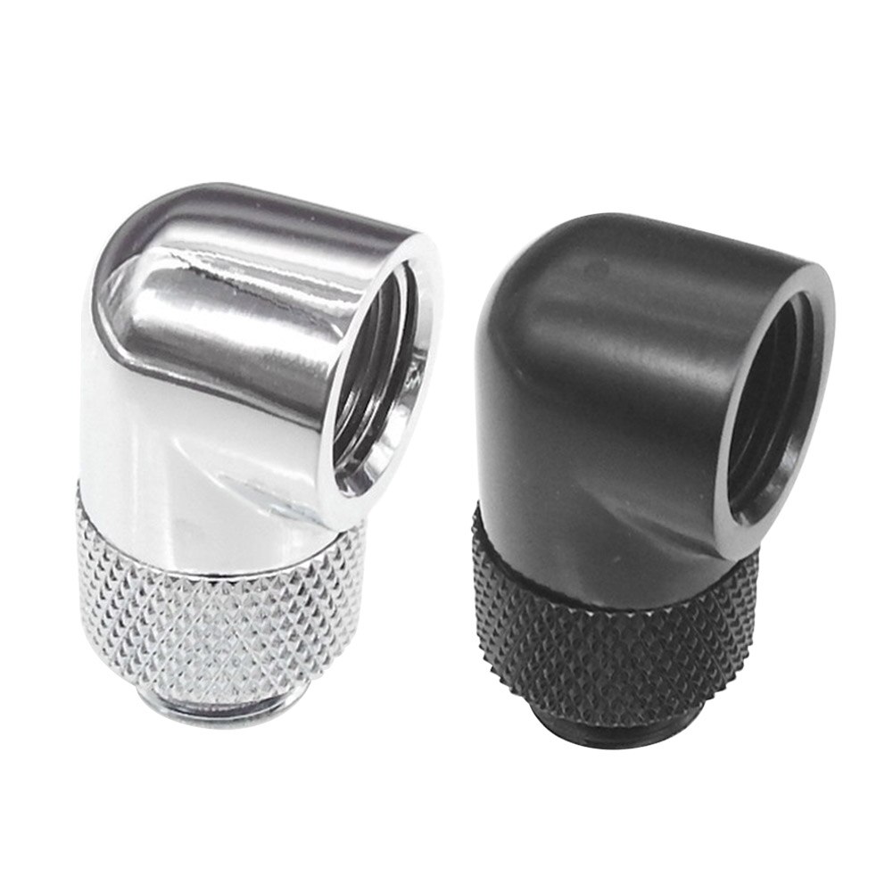 Right Angle Multilink Adapter Fittings Elbow Connector Rotatable 90 Degree Joint Enhance Copper G1/4 Thread PC Water Cooling