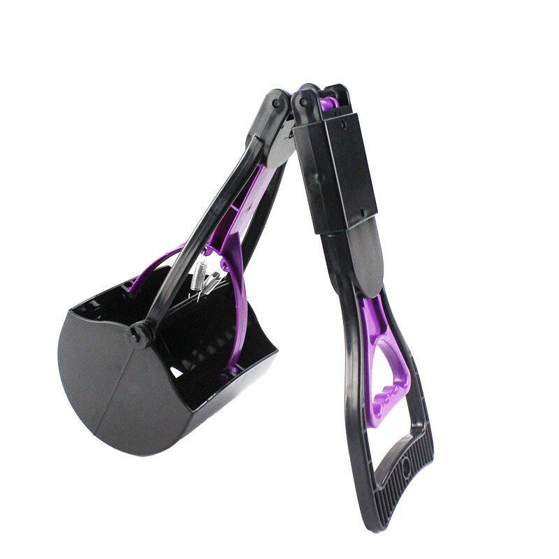 Hond Lange Steel Plastic Hondenpoep Picker Up Huisdier Kak Scoop Uitwerpselen Pooper Scooper: purple