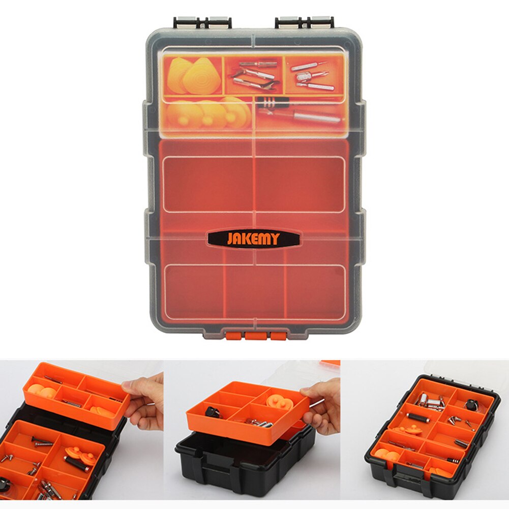 ABS plastic Portable Parts Box Screw Storage Box Metal Parts Hardware tool Screwdriver auto repair tool box