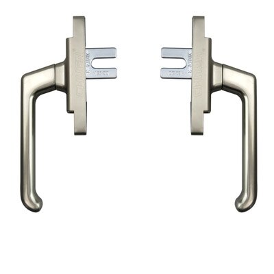 Deur En Raam Transmissie Handgrepen Aluminium Platte Open Opknoping Venster Turn Handvat: right / steel color