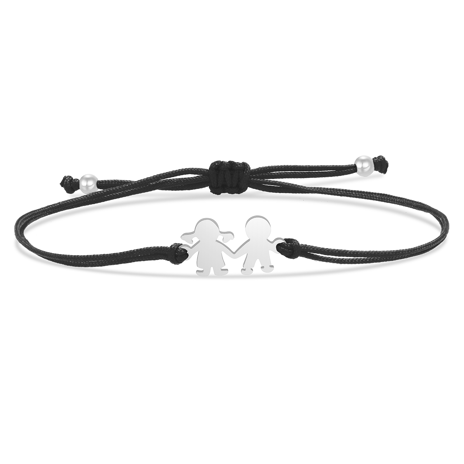 Vergulde Roestvrij Staal Delicate Gepolijst Twee Leuke Meisjes Bedelarmband Vrouwen Meisje Liefde Hart Vriendschap Sieraden: Donkergroen