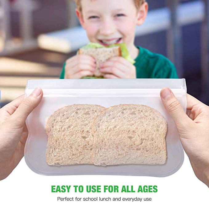 1Pcs Food Storage Bag Reusable Silicone bag Fruit Meat Milk Food Container Refrigerator Fresh Bag Kitchen Organizer