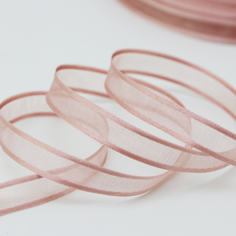 (50 yardas/rollo) cintas de Organza de 3/8 ''(10mm), , decoración para envolver , cinta DIY hecha a mano: Otros