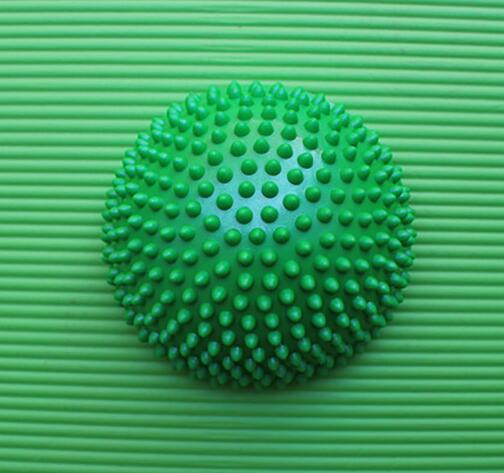 Yoga Ball PVC Inflatable Massage Point Half Fit Ball Balance Trainer Stabilizer Pilates Fitness Balancing Ball: Green
