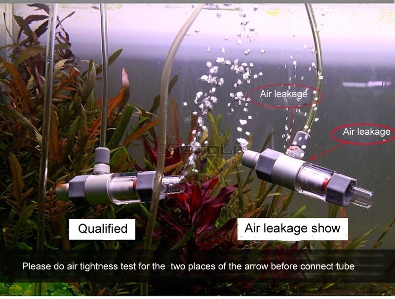 Qanvee CO2 Diffuser Verstuiver Systeem Extenrnal Diffuser Voor Plant Aquarium Tank CO2 Verstuiver Systeem Diffuser Reactor