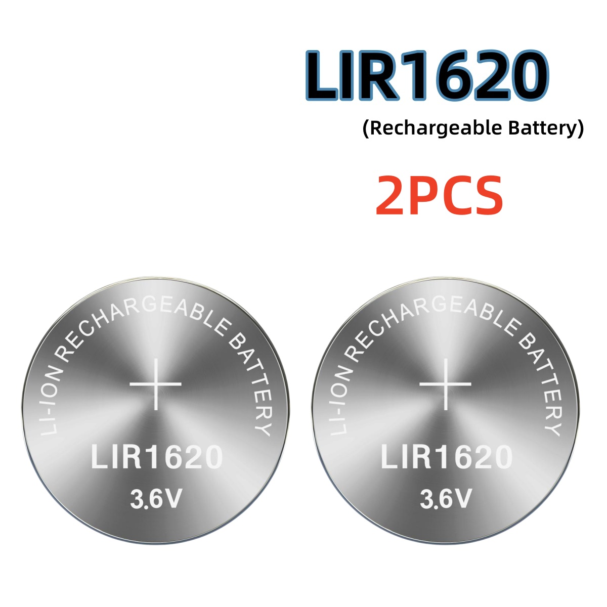 1-10 sztuk LIR1620 1620 3.6V akumulator ładowanie 1620 może zastąpić baterie guzikowe CR1620: Black