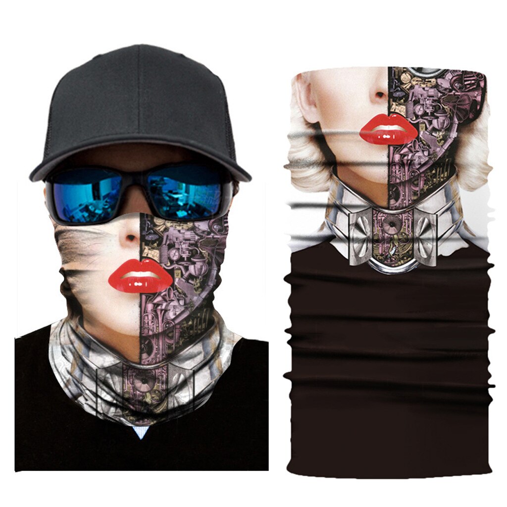 1 piece Full Function Ski Motorcycle Neck Tube Warmer Cycling Biker Scarf Wind Face Mask Activities Multi Function Bandanas: E