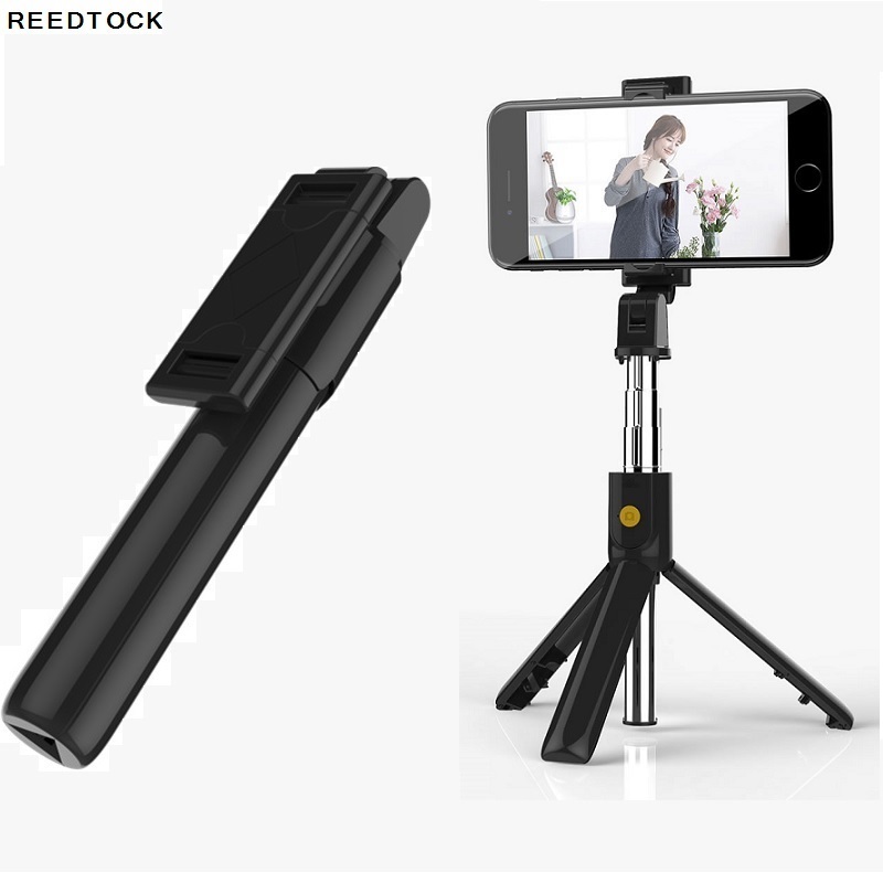 Selfie Stok Draadloze Bluetooth voor smartphone Sluiter Afstandsbediening Opvouwbare Handheld Monopod Uitschuifbare Mini Statief
