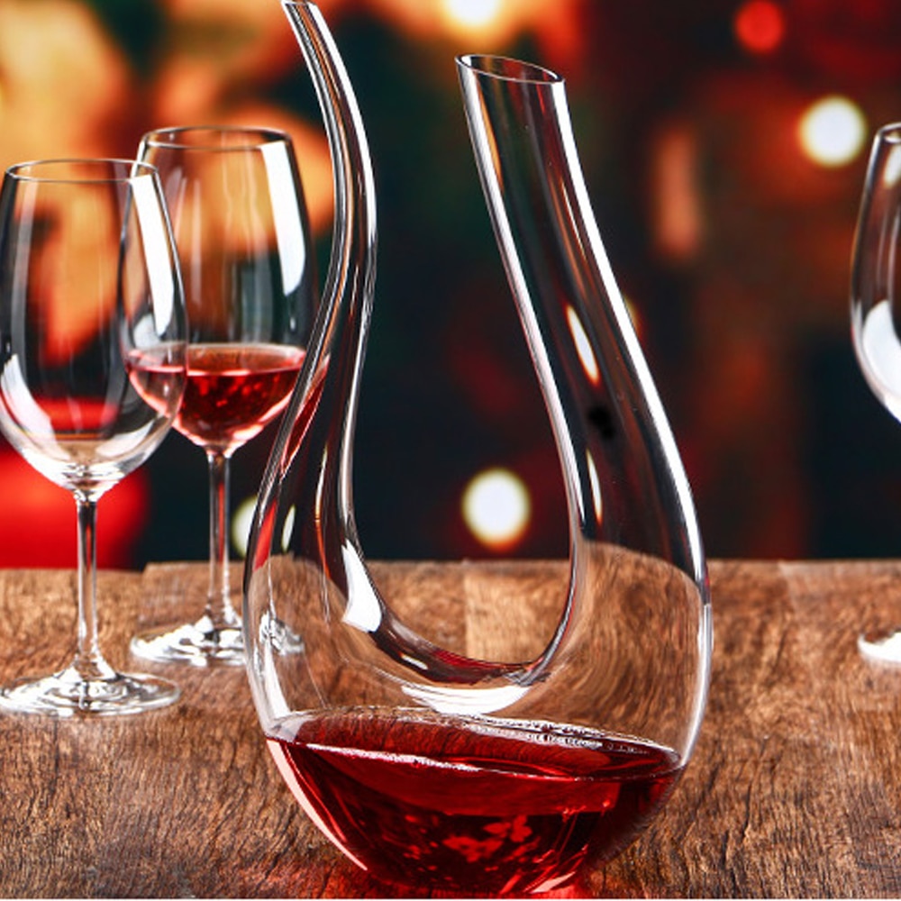 Vino rosso di cristallo fatto a mano whisky Decanter versatore bicchiere Brandy Decant Set brocca Bar Champagne bottiglia d&#39;acqua bicchieri regali