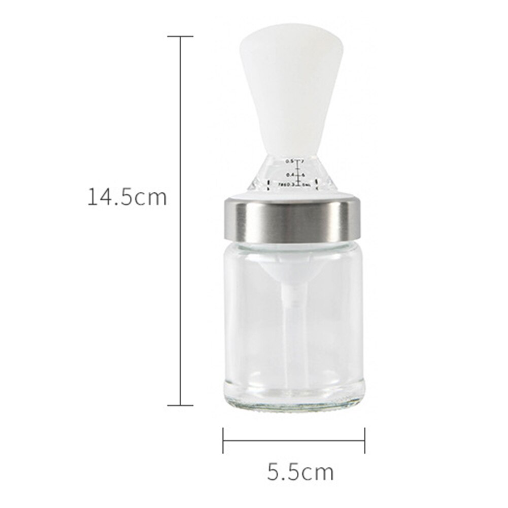 Cepillo dispensador de aceite de silicona para cocina al aire libre, suministros para botellas de vidrio