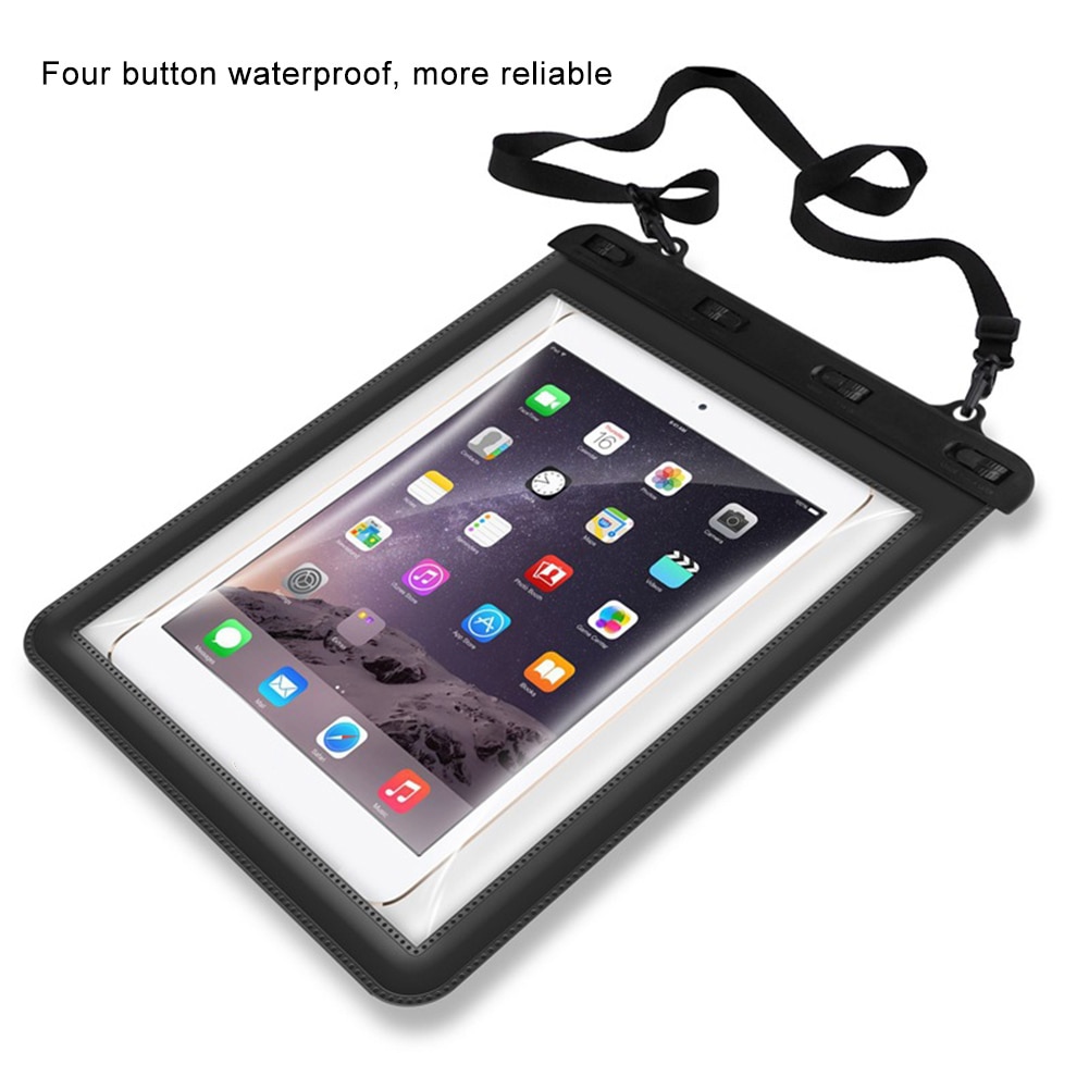 Fodral för ipad vattentät undervattens surfplatta skyddsfodral torr förvaringsväska fodral surfplattor & e-bokslåda
